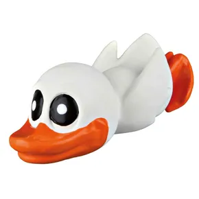 Latexová kačička biela, letiaca, plnená 13 cm